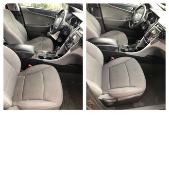 Flawless Mobile Detailing and Auto Care - Before and after of front seats - Auto Detailing Near Me Flawless Mobile Detailing and Auto Care - Before and after of front seats - Auto Detailing Near Me