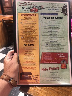 Menu photo 2 Rocky's Tails & Shells Bunkie, LA Menu photo 2 Rocky's Tails & Shells Bunkie, LA