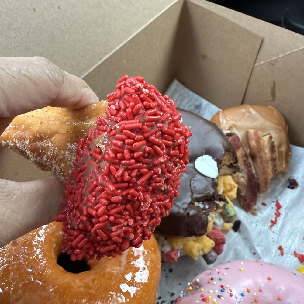 Voodoo Doughnut - That's a maple blazer blunt - one, two, three and to the Fo!! - Donuts Near Me - Chicago, Illinois