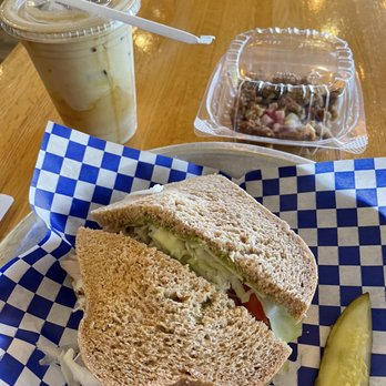 Great Harvest Bread Company - Baja chipotle turkey sandwich, savannah bar, iced latte - Bakeries Near Me - Johns Creek, Georgia