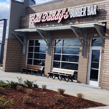 Bad Daddy's Burger Bar - Exterior other side has west facing patio - Burgers Near Me - Huntsville, Alabama Bad Daddy's Burger Bar - Exterior other side has west facing patio - Burgers Near Me - Huntsville, Alabama