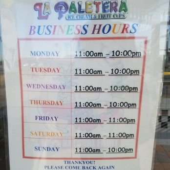 La Paletera - Love the hours! - Desserts Near Me - Irving, Texas