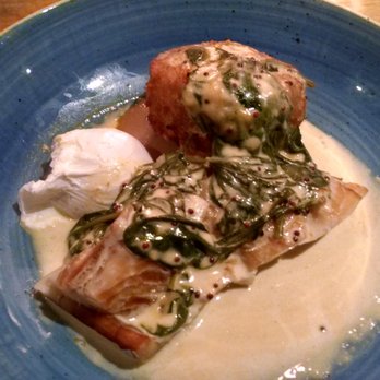 Acton & Sons - Special of the day: Smoked haddock, poached egg, and champ cake - British Near Me - Belfast, BFS Acton & Sons - Special of the day: Smoked haddock, poached egg, and champ cake - British Near Me - Belfast, BFS