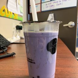 Delicious taro milk tea