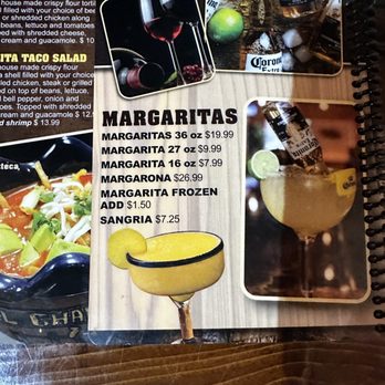 El Chaparral Mexican Restaurant - 27oz Margarita Menu Price - Mexican Near Me - Merrillville, Indiana El Chaparral Mexican Restaurant - 27oz Margarita Menu Price - Mexican Near Me - Merrillville, Indiana