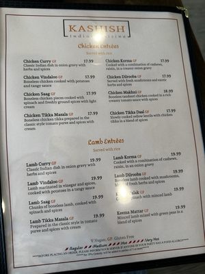 Menu photo 2 Kashish Indian Cuisine Lebanon, OH Menu photo 2 Kashish Indian Cuisine Lebanon, OH
