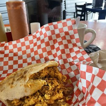 Gorditas Don Elver - Egg and chorizo Gordita - Mexican Near Me - Midland, Texas Gorditas Don Elver - Egg and chorizo Gordita - Mexican Near Me - Midland, Texas