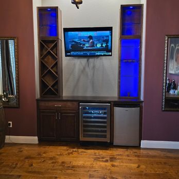 JHGWoodCraft - Custom lighted bar - Carpenters Near Me