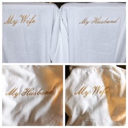 Mr. Threadz - His and Her robes done for wedding photos