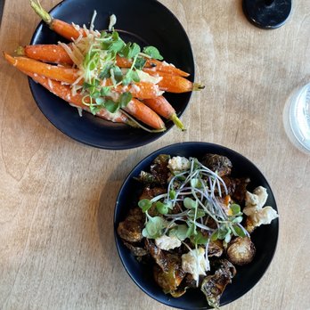 PREROGATIvE Kitchen - brussels and carrots - New American Near Me - Red Lodge, Montana