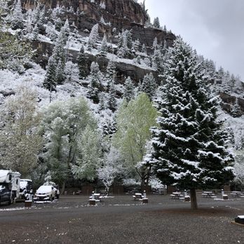4J+1+1 RV Park - Looking towards sites 2pt-19pt. (May 2019) - RV Parks Near Me - Ouray, Colorado 4J+1+1 RV Park - Looking towards sites 2pt-19pt. (May 2019) - RV Parks Near Me - Ouray, Colorado