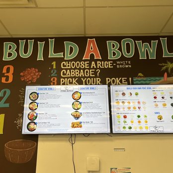 Poke kings - the menu for build a bowl - Poke Near Me - Murray, Utah