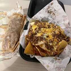 Abelardo's Mexican Fresh - Nebraska Burrito & 1/2 Super Nachos
