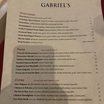 Gabriel's - Italian Near Me - Eureka, California