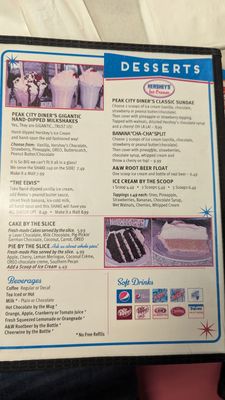 Menu photo 4 Peak City Diner Apex, NC
