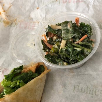 Tropical Smoothie Cafe - Baja chicken wrap with kale and apple salad. - Sandwiches Near Me - Indian Land, South Carolina