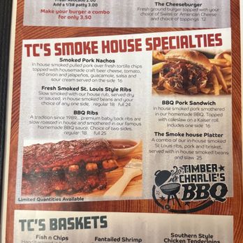 Timber Charlies - Menu - American Near Me - Newberry, Michigan Timber Charlies - Menu - American Near Me - Newberry, Michigan