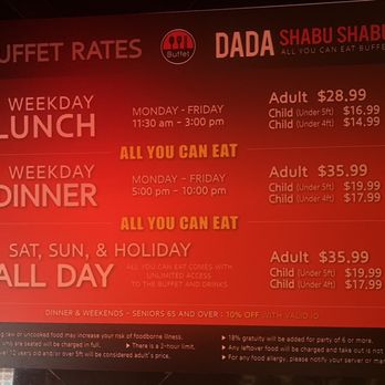 Dada Shabu Shabu Buffet - Korean Near Me - Irvine, California