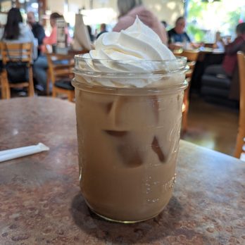 Huckleberry’s - Iced vanilla latte - real whipped cream, dark roast/smokey espresso - Breakfast & Brunch Near Me - Concord, California Huckleberry’s - Iced vanilla latte - real whipped cream, dark roast/smokey espresso - Breakfast & Brunch Near Me - Concord, California