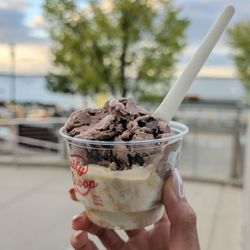 Daily Scoop In Memorial Union - Badger Blast and Caramel Creek ice cream