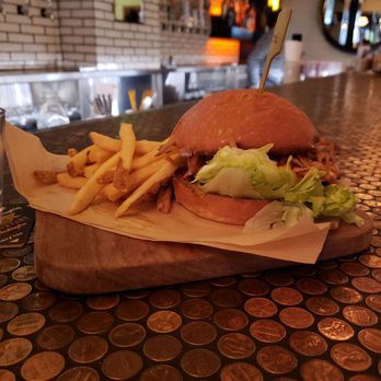 Tavern Hall - Tavern burger, very juicy and well seasoned. - New American Near Me - Bellevue, Washington Tavern Hall - Tavern burger, very juicy and well seasoned. - New American Near Me - Bellevue, Washington