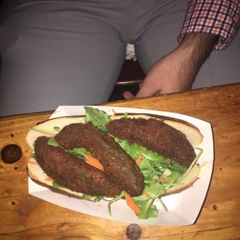 DSK Brooklyn - Bratwurst with friend avocado - German Near Me - Brooklyn, New York
