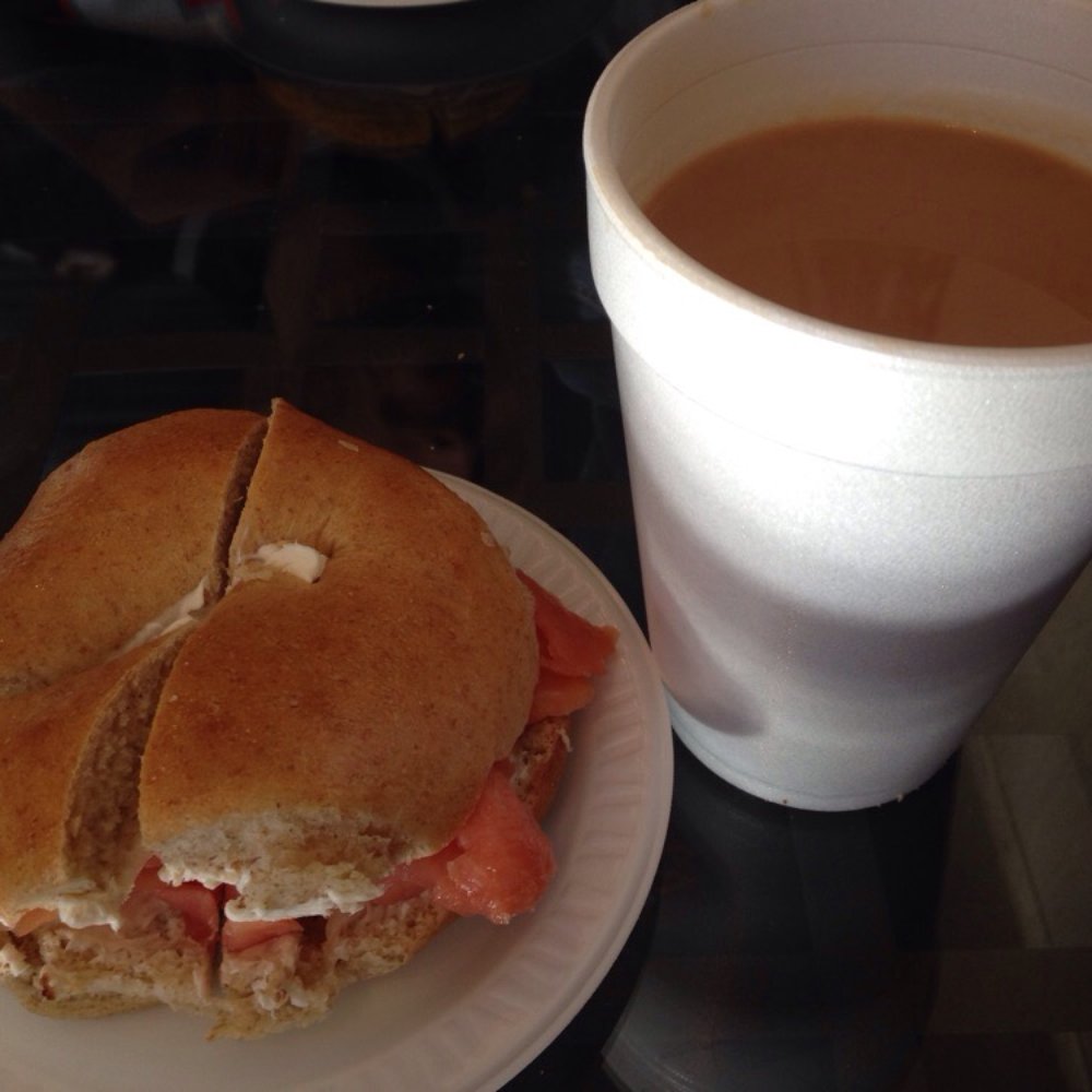 Aroma Bistro - Cream cheese and lox bagel! - Burgers Near Me - Wethersfield, Connecticut