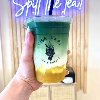 Cha Papi - Mango Matcha Latte - Donuts Near Me - West Hartford, Connecticut