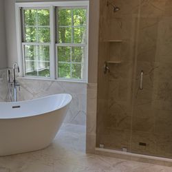 Delta Remodelers - Full master bathroom renovation project 
( Stafford, Virginia )