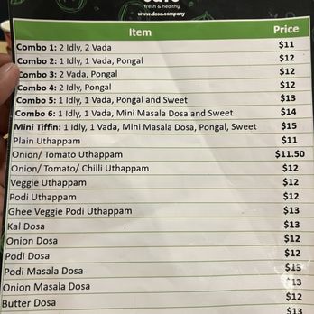 ID Company - Combo Menu - Indian Near Me - Newark, California