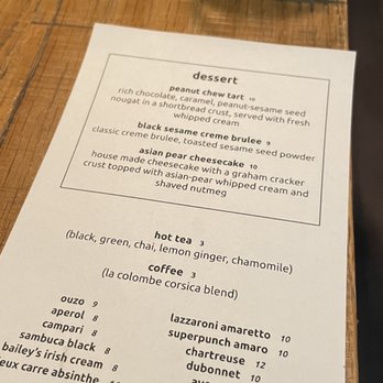 Southgate - dessert menu - Korean Near Me - Philadelphia, Pennsylvania