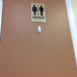 Restroom in waiting room.