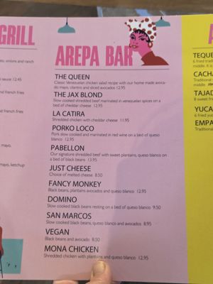 Menu photo 1 Arepa Please Jacksonville, FL