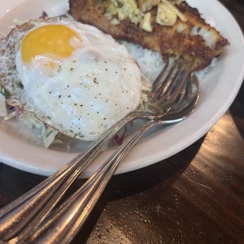 Ba Bar Green - Fish with fried egg and rice - Vietnamese Near Me - Seattle, Washington