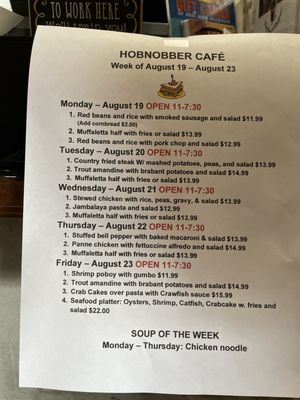 Menu photo 1 Hobnobber Cafe Metairie, LA