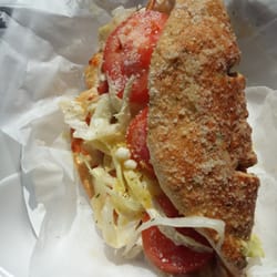 Ham and cheese "foldie" w lettuce, tomato
