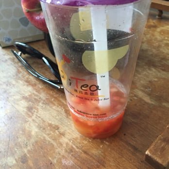 i-Tea - It was so delicious. I couldn't stop drinking it on my walk back home, hence this being the end result. Strawberry mango tea - Desserts Near Me - Oakland, California i-Tea - It was so delicious. I couldn't stop drinking it on my walk back home, hence this being the end result. Strawberry mango tea - Desserts Near Me - Oakland, California