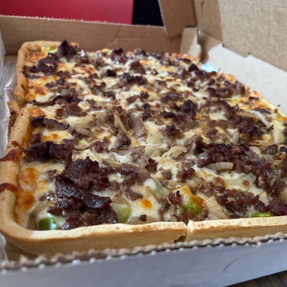 Special order: Steak and cheese on a pizza Special order: Steak and cheese on a pizza
