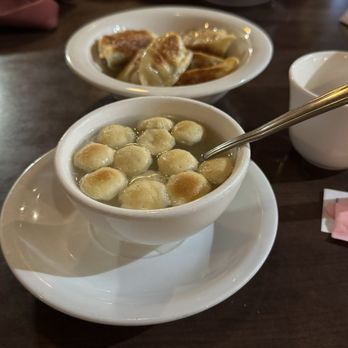 Rice Bowl - Egg Flower Soup Potstickers - Chinese Near Me - Bakersfield, California Rice Bowl - Egg Flower Soup Potstickers - Chinese Near Me - Bakersfield, California