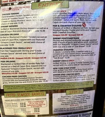 Menu photo 4 Dat Cajun Place Panama City, FL