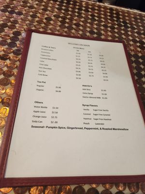 Menu photo 5 Willows on Main West Point, CA