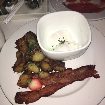 Eat. - Poached eggs, smoked bacon and chive potatoes - New American Near Me - Las Vegas, Nevada