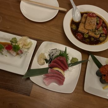 Momiji - Spicy Tomato Tofu, ikura nigiri - Japanese Near Me - Seattle, Washington Momiji - Spicy Tomato Tofu, ikura nigiri - Japanese Near Me - Seattle, Washington