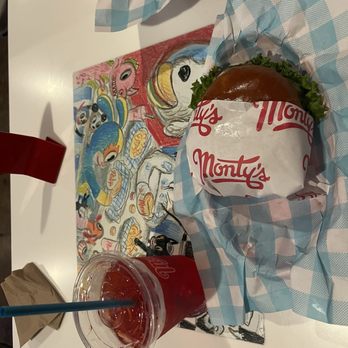Monty's Good Burger - Cherry bomb soda, double burger - Burgers Near Me - Los Angeles, California