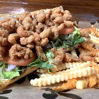 Gumbo To Geaux - Fried Crawfish Tails Po-Boy $15 . Delicious. And enough for 2 meals - Cajun/Creole Near Me - Bossier City, Louisiana