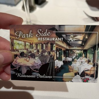 Park Side Restaurant - Business card - Italian Near Me - Corona, New York