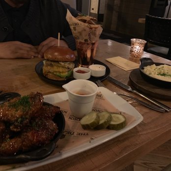 The Dearborn - Midwest Fried Chicken, The Burger*, and mashed potatoes. Beware their menu does change from time to time! - New American Near Me - Chicago, Illinois