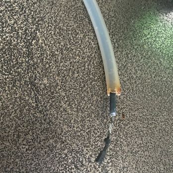Mr. Chimney - This is the burnt ignition wire that they did not find and was one of the causes of my fireplace issues.... - Chimney Sweeps Near Me - Belmont, California