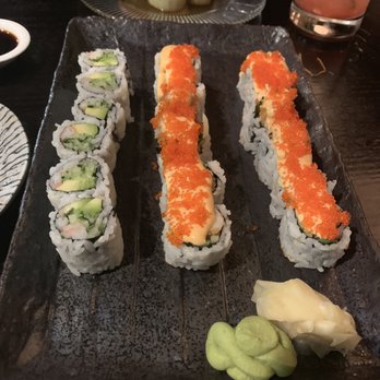 Fuji at Ink Block - California Roll, 6 Piece Cucumber Wrapped Maki, 6 Piece Spicy Tempura Maki Katsu Style - Japanese Near Me - Boston, Massachusetts Fuji at Ink Block - California Roll, 6 Piece Cucumber Wrapped Maki, 6 Piece Spicy Tempura Maki Katsu Style - Japanese Near Me - Boston, Massachusetts