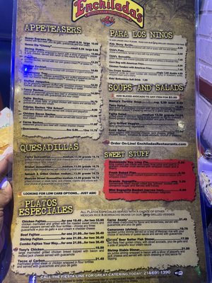 Menu photo 6 Enchilada's Restaurant Dallas, TX Menu photo 6 Enchilada's Restaurant Dallas, TX